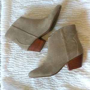 Gray Suede Boots 8.5